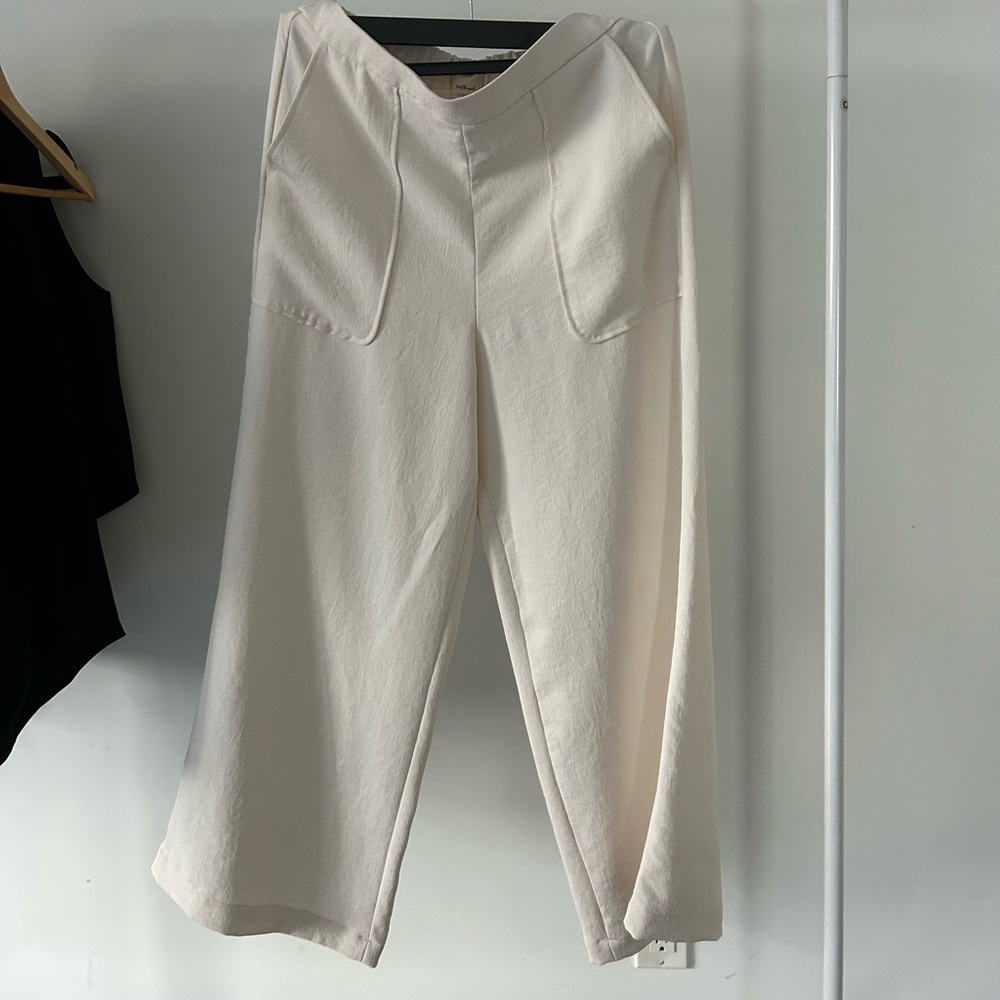 Wide Beige Pants